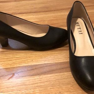Black short heels